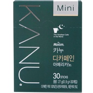 Maxim KANU Mini Decaf  Americano 30 Sticks Coffee Mix KOREA