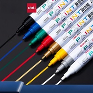 Deli/Deli Paint Pen Marker Pen Gold Pen Waterproof Non-Fade Office Marker Stationery