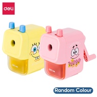 Deli SpongeBob SquarePants Rotary Desktop Sharpener Universal For Deli Graphite Pencil 6.9mm - 12mm 