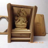 Premium Boxwood White Tara (Salvation Guanyin Tara) Wood Carving Buddha Statue Buddhist Niche (Box 1