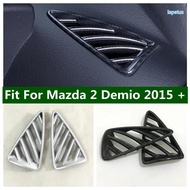 Air Conditioning Outlet AC Vent Decoration Frame Cover Trim Fit For Mazda 2 Demio 2015 - 2023 Auto A