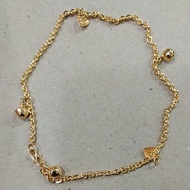 Nori style anklet 5 grams light gold