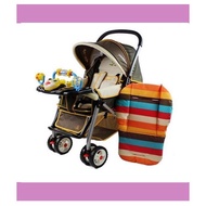 [Ready Stock] Waterproof Rainbow Baby Car Seat Pad Padding Stroller Cushion GGR