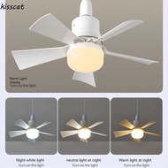 KISSCAT Wireless Fans Lighting, 30W E27 Base LED Ceiling Fan Light, Smart Silent Intelligent Dimmable Electric Fan Ceiling Lamp Office