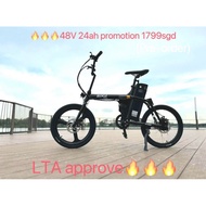 (Installment) 48v 24ah ROGI KING+ EBIKE | LTA Approved and EN15194:2017 Certified PAB | YYEBIKE Bran