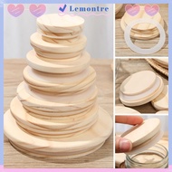 LEMONTRE Wood Lids Wooden Bottle Sealing Caps Compatible Canning Storage