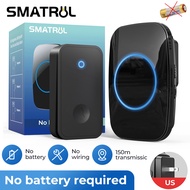 SMATRUL CACAZI Waterproof Wireless Door Bell 300M Range US Plug Music Home Ring Chime Model-2020 A10