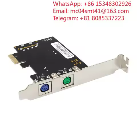 2 PCS PCI-E to PS/2 adapter card PCIE to PS2 expansion card PS/2 keyboard and mouse adapter card PCI