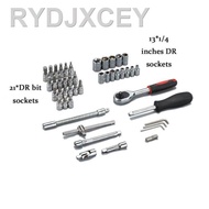 【newreadystock】ﺴOrikawan 46pcs Ratchet Wrench Spanner Set Chrome Vanadium Socket 46 Tools Box
