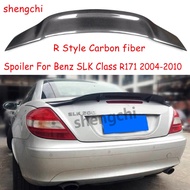 R171 R Style Carbon Fiber Rear Trunk Spoiler Wing For Mercedes Benz SLK Class R172 SLK200 SLK280 SLK