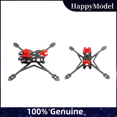 HappyModel Crux35 HD 3.5" Carbon Fiber Frame Kit - Ultralight FPV Racing Freestyle Quadcopter Build 