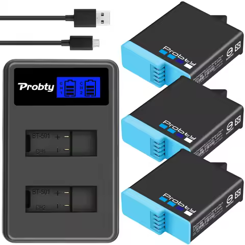 For GoPro 8 7 6 battery, 1680mAh or LCD dual-channel charger, for GoPro Hero 8 7 GoPro Hero 8 access