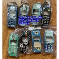 Combo of 8 sets of old nokia 3310 cases for collectors