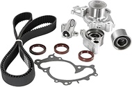 Autodevil Timing Belt Kit Water Pump with Tensioner Upper Bearing Compatible with Carmy Highlander 2