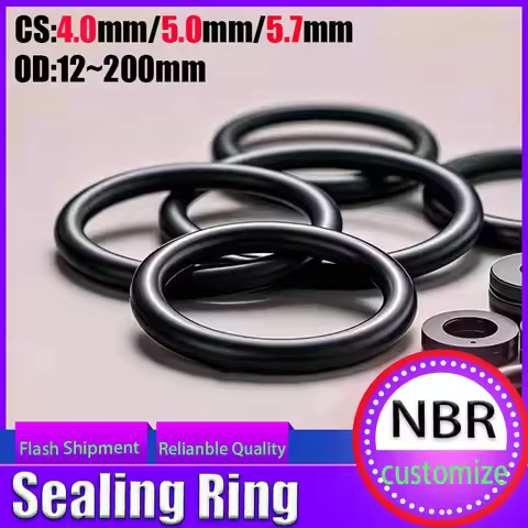 NBR CS 4.0/5.0/5.7mm O-ring gasket sealing nitrile rubber band high-pressure O-ring repair kit seali