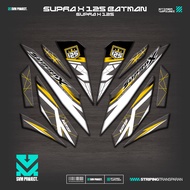 UV TRANSPARENT STRIPING SUPRA X 125 BATMAN MOTIF IP20 WAVE 125 BETMEN STICKER SIMPLE GRAPHICBENING