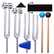 128Hz 256Hz 512Hz 528Hz Tuning Fork 4pcs Set Tuning Fork Earphone Transducer Aluminum Alloy Neurotun