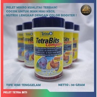 TERBAIK PELET TETRA BITS PAKAN IKAN HIAS AQUASCAPE PELET TETRA BITS PELET PAKAN IKAN CUPANG IKAN GUP