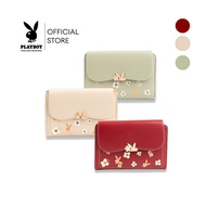 Playboy(O) รุ่น Lys Wallet กระเป๋าสตางค์ผู้หญิง รหัส ST-WAS254PB010 ดีไซน์แบบ2พับ และมีช่องใส่เหรียญ
