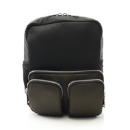 【二手】Prada PRADA 雙肩包 TESSUTO POCKET 2VZ043 黑色/卡其色 尼龍 TESSUTO POCKET 雙肩包 女款 二手 A