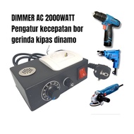 MESIN DYNAMO SPEED CONTROLLER DRILL GRINDER SPEED CONTROLLER VOLTAGE DIMMER AC 2000 WAT DIMMER SCR