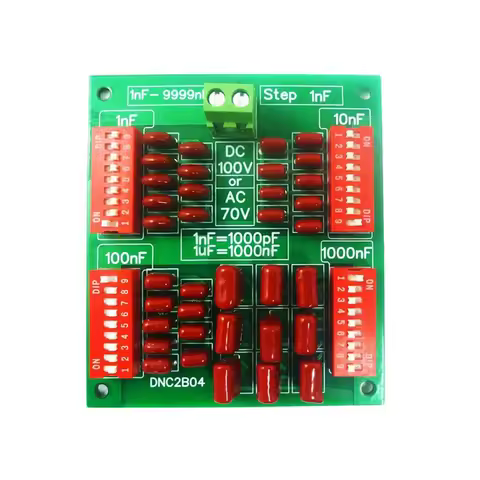 C9-Programmable Capacitor Board 1Nf To 9999Nf Step-1Nf Four Decades Polypropylene Film Capacitor C35