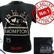 Kaos Sepeda Lipat Brompton / T-shirt Brompton Sepeda Lipat Indonesia