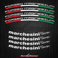 Flexible Vinyl Transparent Rim Sticker Ring 17 (Forged Magnesium Marchesini Racing)