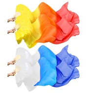 1 Pair Chinese Silk Dance Fan 1.8m Long Chinese Hand Silk Bamboo Dance Fan Dance Fan