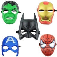 aneka topeng anak karakter hulk,spiderman,ironman,hecker, untuk cosplay pesta bahan plastik