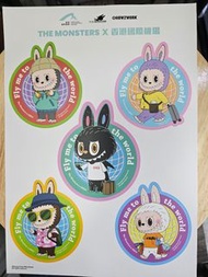 Labubu香港機場限定貼紙 The monster xHong Kong Airport Sticker ✨$30一張✨