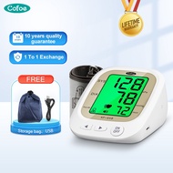 【English Broadcast Cofoe USB Digital Automatic Blood Pressure Monitor Upper Arm Pulse BP Meter Heart Beat Rate LCD Sphygmomanometer