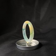 黃加綠 | 高冰種三彩手鐲 #17.2 翡翠手鐲