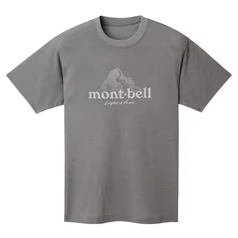 New Montbell Meishan Adult Mountain Summer T-Shirt Crew Neck Printed Versatile Couple Short Sleeve H
