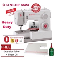 Singer 5523 Heavy Duty Sewing Machine (New 4423 version) Free extension & singer oil