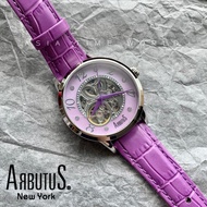 ARBUTUS AR908 SVV Automatic Purple Leather Ladies Watch