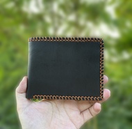 Ví nam da bò Nappa Khâu viền thủ công cao cấp PQ Leather PV7 da thật full hộp làm quà tặng bảo hành