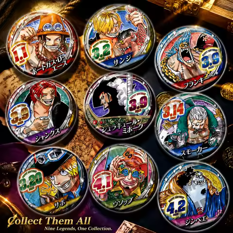 One Piece Anime Badge Keychain Brooch Brooch Ace Red Hair Hawk Eye Sanji 2022 Birthday Gift