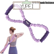 YUPEI Yoga Tensioner, 10/15/20 Pounds Resistance Multi-functional 8-Line Puller, Portable Elastic Ba