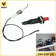 Ignition Set with Cable Long Push Button Kitchen Lighters for Gas Stoves Ovens Gas Grill Igniter Push Button Ignition Spark Igniter Ceramic Igniter for Gas Fireplace Camping Stove Grill Oven Gas-Stove-Ignition