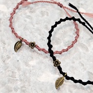 Flower Leaf Bronze Braid Bracelet | Woven Flower Leaf Bracelet | Rope bracelet | Woven Bracelet | Wo