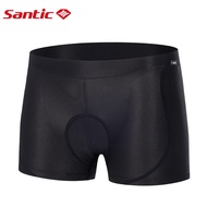 Santic กางเกงในจักรยานสำหรับผู้หญิง กางเกงปั่นจักรยาน 4D บุฟองน้ำ ระบายอากาศ กันกระแทก แห้งเร็ว WL3C