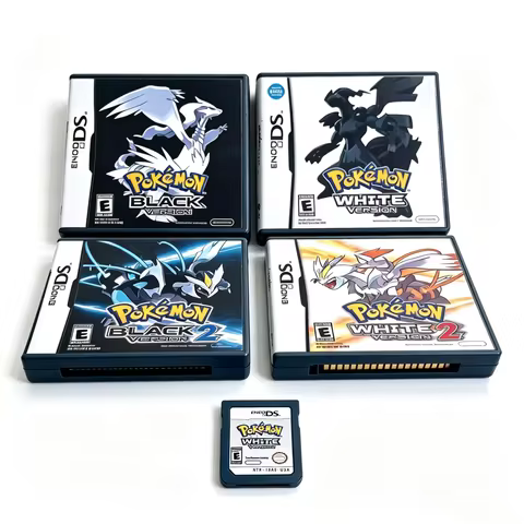 Pokemon. Game Card Black and White 1 2 Combined Card Cartridge Card Video Game Handheld Player Game 
