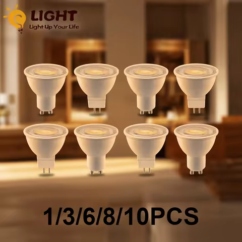 1-10PCS GU10 GU5.3 LED Lamp Spotlight Bulb 38 Degree lampara 220V GU 10 bombillas led MR16 Lampada S
