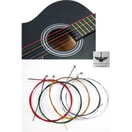 🌈  Rainbow Tali Akustik Gitar 1 Set + 2 Gitar Pick🔥