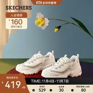 斯凯奇skechers女鞋时尚运动鞋熊猫鞋休闲老爹鞋低帮鞋149250 WHT/白色 37