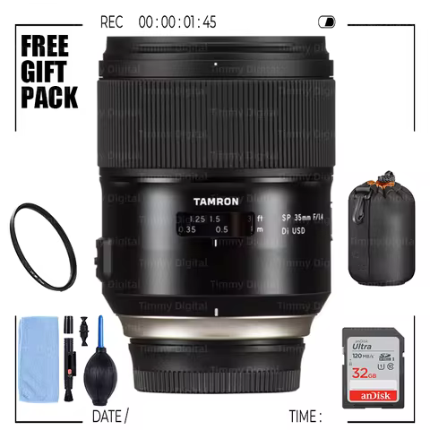 Tamron SP 35mm f/1.4 Di USD (F045) Lens for Nikon F Canon EF