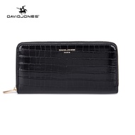 David jones Paris long wallet for women ladies branded purse girls card holder woman leather pouch