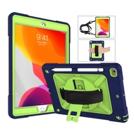 3 in 1Design Case For Apple iPad7th Generation iPad8th iPad9 iPad10.2" Full Protection Tablet Cover with Pencil Holder And Shoulder Strap Sling