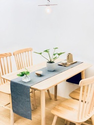 長桌巾/餐桌布/有機棉/環保紗/可訂製專屬尺寸/灰/黑/米色